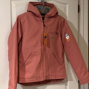 Carhartt Loose-Fit Washed Duck Sherpa-Lined Jacket for Ladies